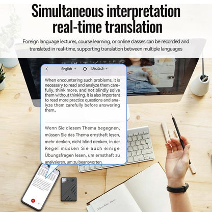 JNN A5 OLED Display Smart AI Magnetic Recorder Support APP Control, Memory:16GB(Black) - Recording Pen by JNN | Online Shopping UK | buy2fix