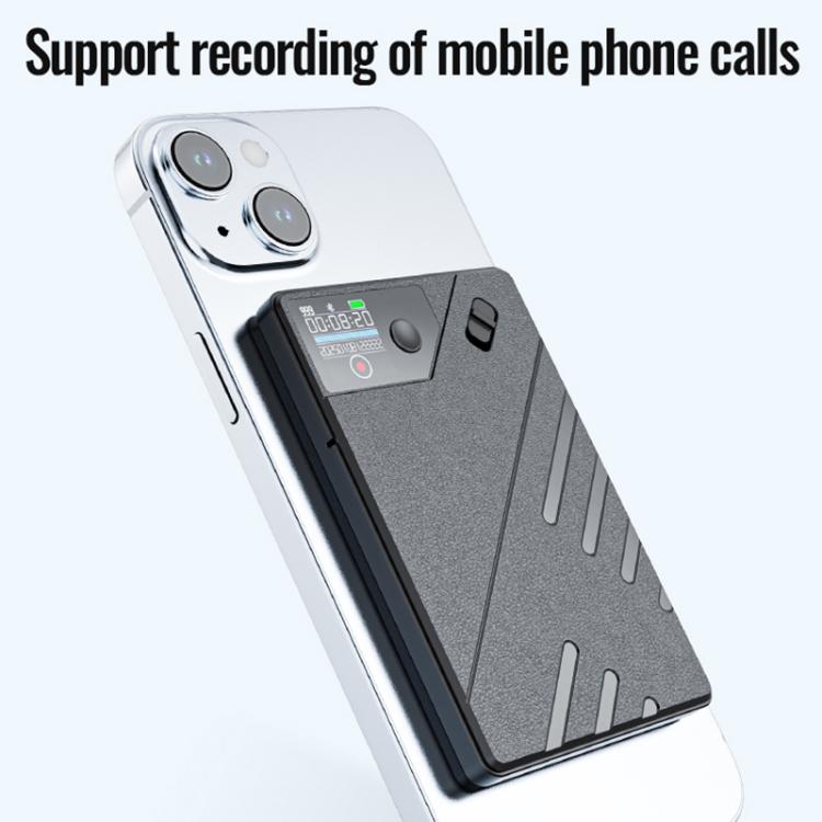 JNN A5 OLED Display Smart AI Magnetic Recorder Support APP Control, Memory:128GB(Black) - Recording Pen by JNN | Online Shopping UK | buy2fix