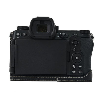 For Nikon Z6III Litchi Texture PU Leather Camera Half Case Base(Black) - Half Case by buy2fix | Online Shopping UK | buy2fix