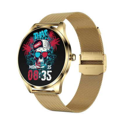 H77 1.43 inch AMOLED Screen Health & Fitness Smart Watch IP67 Waterproof Support BT Call(Gold) - Smart Watches by buy2fix | Online Shopping UK | buy2fix