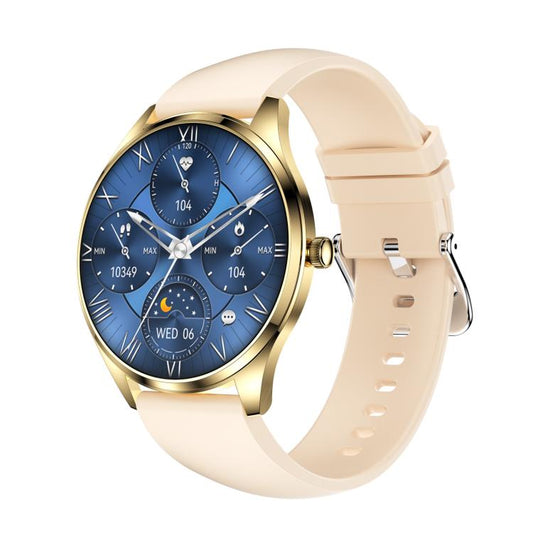 H77 1.43 inch AMOLED Screen Health & Fitness Smart Watch IP67 Waterproof Support BT Call(Beige) - Smart Watches by buy2fix | Online Shopping UK | buy2fix