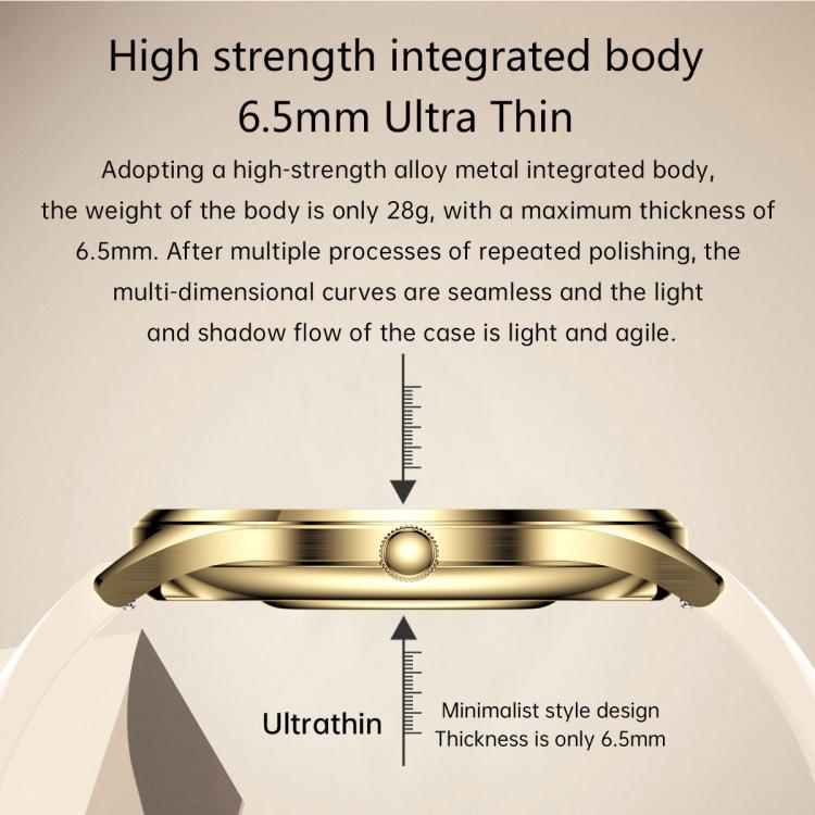 H77 1.43 inch AMOLED Screen Health & Fitness Smart Watch IP67 Waterproof Support BT Call(Gold) - Smart Watches by buy2fix | Online Shopping UK | buy2fix