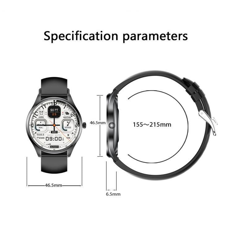 H77 1.43 inch AMOLED Screen Health & Fitness Smart Watch IP67 Waterproof Support BT Call(Silver) - Smart Watches by buy2fix | Online Shopping UK | buy2fix