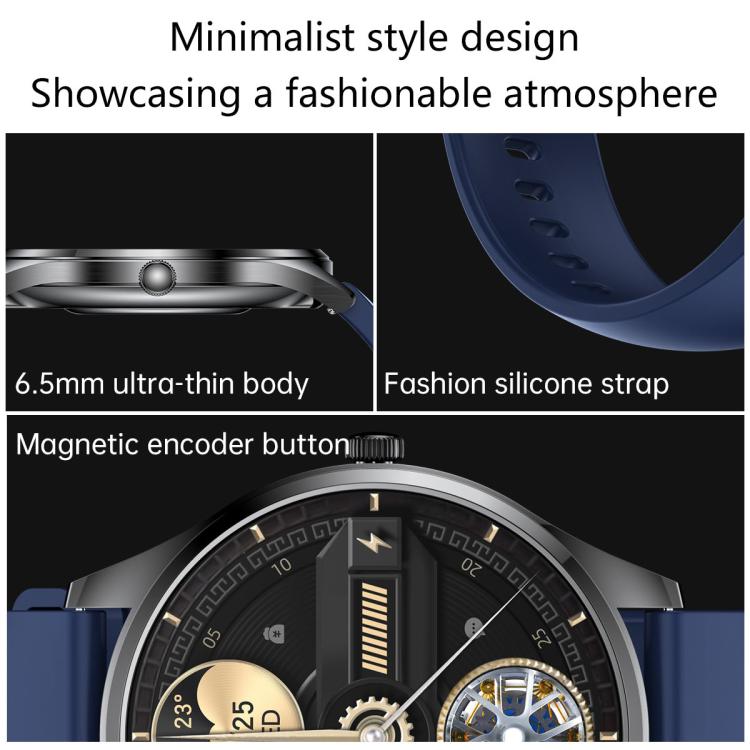 H77 1.43 inch AMOLED Screen Health & Fitness Smart Watch IP67 Waterproof Support BT Call(Gold) - Smart Watches by buy2fix | Online Shopping UK | buy2fix