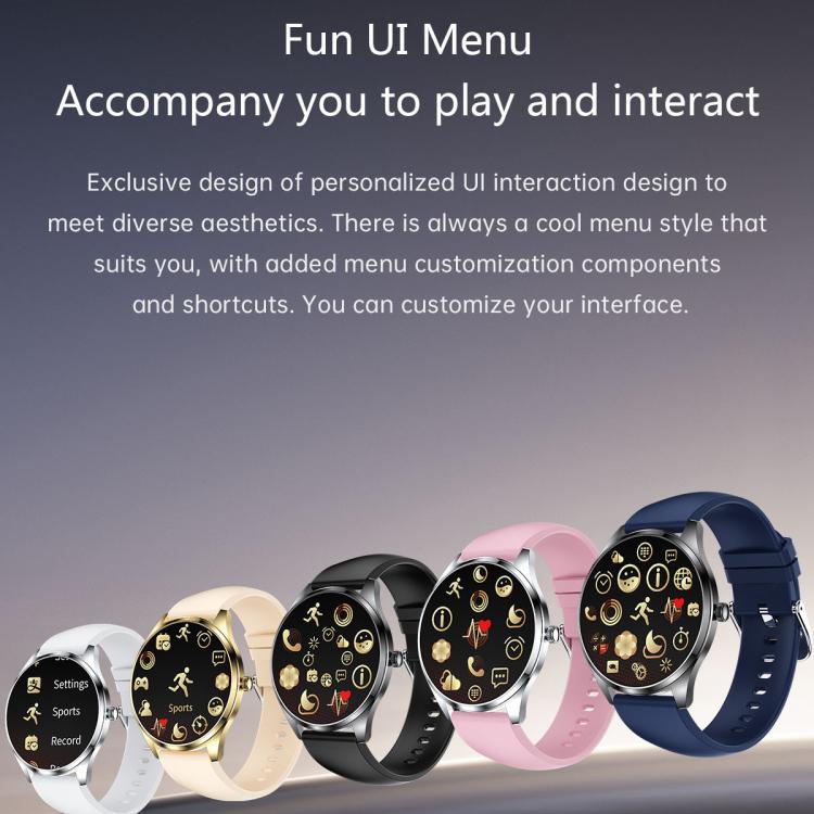 H77 1.43 inch AMOLED Screen Health & Fitness Smart Watch IP67 Waterproof Support BT Call(Pink) - Smart Watches by buy2fix | Online Shopping UK | buy2fix