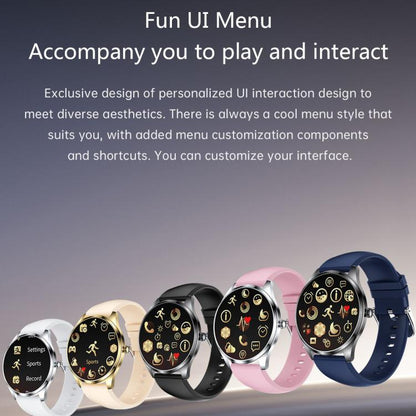 H77 1.43 inch AMOLED Screen Health & Fitness Smart Watch IP67 Waterproof Support BT Call(Pink) - Smart Watches by buy2fix | Online Shopping UK | buy2fix