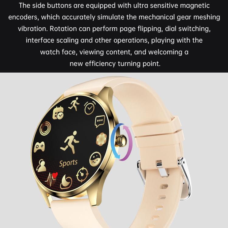 H77 1.43 inch AMOLED Screen Health & Fitness Smart Watch IP67 Waterproof Support BT Call(Pink) - Smart Watches by buy2fix | Online Shopping UK | buy2fix