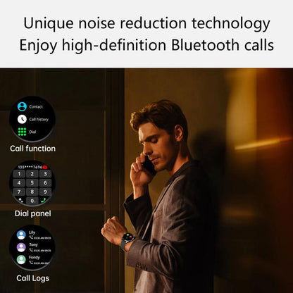 H77 1.43 inch AMOLED Screen Health & Fitness Smart Watch IP67 Waterproof Support BT Call(Gold) - Smart Watches by buy2fix | Online Shopping UK | buy2fix