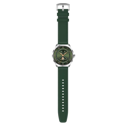 H78 1.43 inch AMOLED Screen Health & Fitness Smart Watch IP67 Waterproof Support BT Call(Silver Shell Green Leather) - Smart Watches by buy2fix | Online Shopping UK | buy2fix