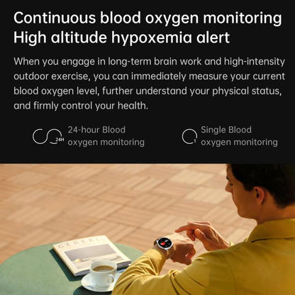 H78 1.43 inch AMOLED Screen Health & Fitness Smart Watch IP67 Waterproof Support BT Call(Silver Shell Blue Leather) - Smart Watches by buy2fix | Online Shopping UK | buy2fix