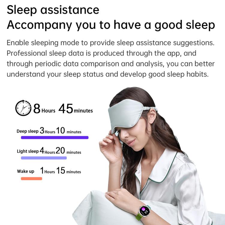 H78 1.43 inch AMOLED Screen Health & Fitness Smart Watch IP67 Waterproof Support BT Call(Gold Shell Black Leather) - Smart Watches by buy2fix | Online Shopping UK | buy2fix