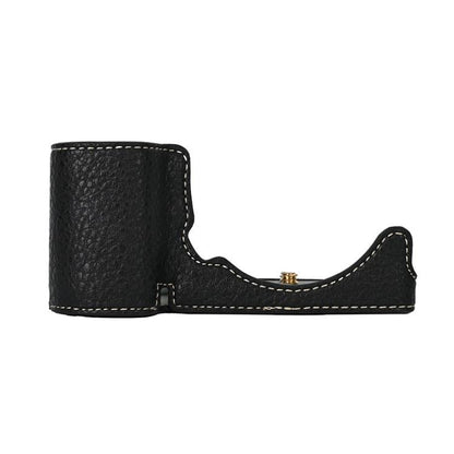 For Sony ZV-E10 Litchi Texture PU Leather Camera Half Case Base(Black) - Half Case by buy2fix | Online Shopping UK | buy2fix