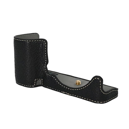 For Sony ZV-E10 Litchi Texture PU Leather Camera Half Case Base(Black) - Half Case by buy2fix | Online Shopping UK | buy2fix