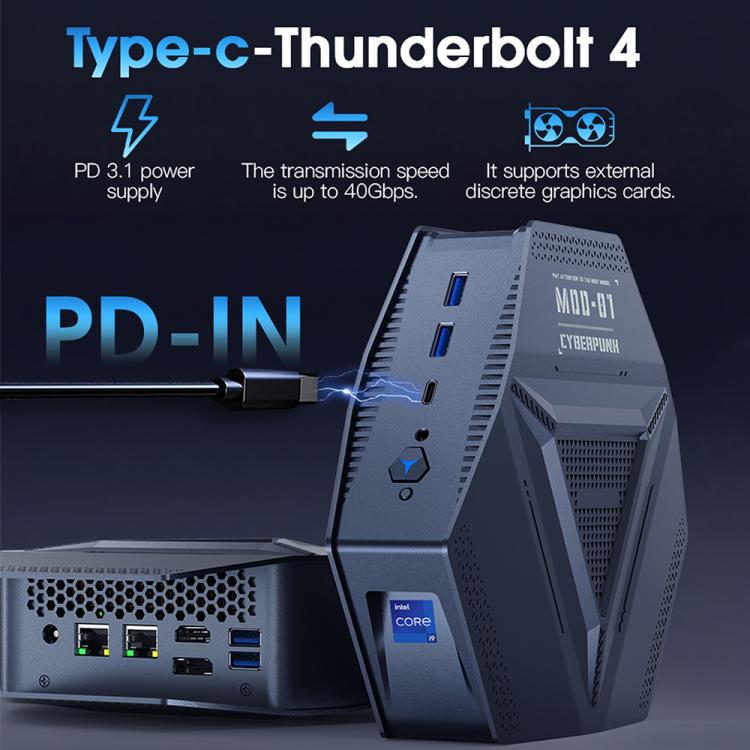 GXMO GH9 Windows 11 Mini PC, Intel Core i9 12900HK Processor, Specification:32GB+1TB(EU Plug) - Windows Mini PCs by GXMO | Online Shopping UK | buy2fix