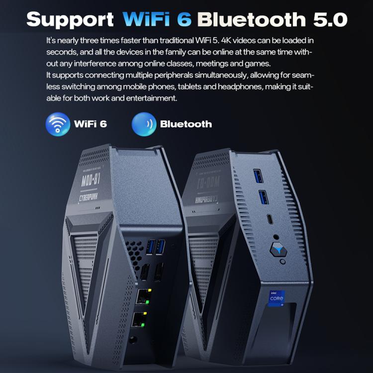GXMO GH9 Windows 11 Mini PC, Intel Core i9 12900HK Processor, Specification:32GB+1TB(US Plug) - Windows Mini PCs by GXMO | Online Shopping UK | buy2fix