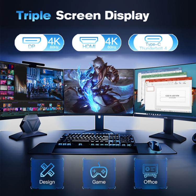 GXMO GH9 Windows 11 Mini PC, Intel Core i9 12900HK Processor, Specification:32GB+1TB(EU Plug) - Windows Mini PCs by GXMO | Online Shopping UK | buy2fix