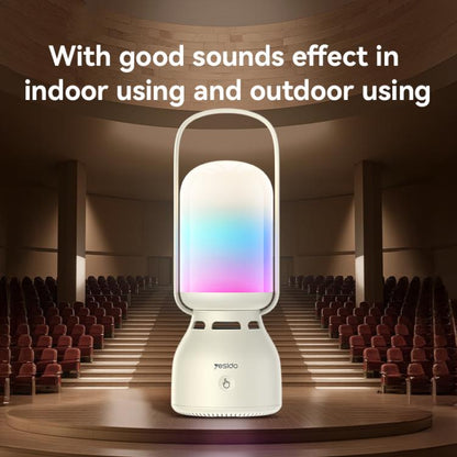 Yesido YSW26 Outdoor LED Light Wireless Bluetooth Speaker(Beige) - Desktop Speaker by Yesido | Online Shopping UK | buy2fix