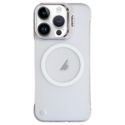 For iPhone 16 Pro Ultra-thin Transparent MagSafe Magnetic Frameless Lens Holder Phone Case - iPhone 16 Pro Cases by buy2fix | Online Shopping UK | buy2fix