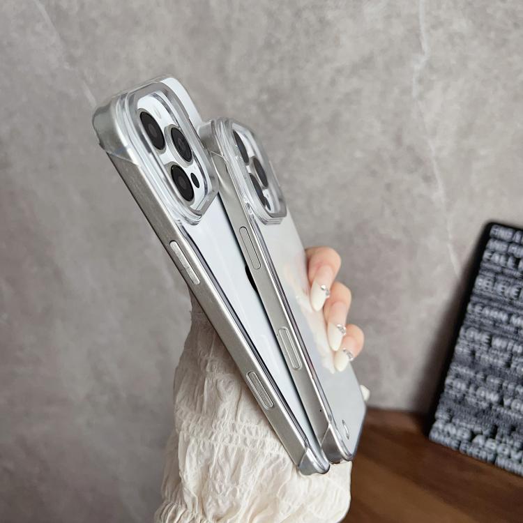 For iPhone 15 Pro Ultra-thin Transparent Frameless Lens Holder Phone Case - iPhone 15 Pro Cases by buy2fix | Online Shopping UK | buy2fix