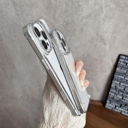 For iPhone 16 Pro Ultra-thin Transparent Frameless Lens Holder Phone Case - iPhone 16 Pro Cases by buy2fix | Online Shopping UK | buy2fix