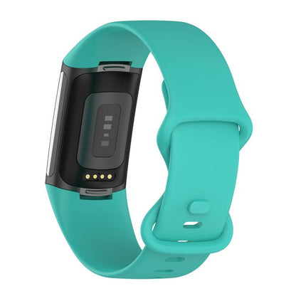 For Fitbit Charge 6 / 5 xDfind Silicone Watch Band, Size:S(Mint Green) - Watch Bands by xDfind | Online Shopping UK | buy2fix