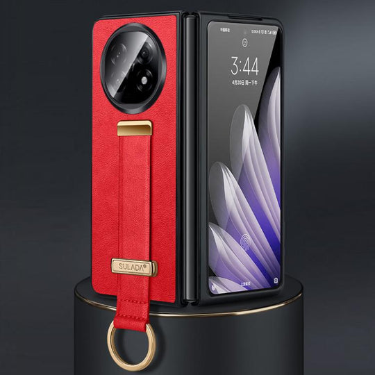 For OPPO Find N5 SULADA PC Hybrid Leather Texture Skin Feel Shockproof Phone Case(Red)