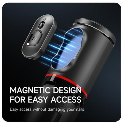 TT01 1.77m All-in-one Auto Pop Open Tripod Magnetic Remote Selfie Stick(Black) - Selfie Sticks by buy2fix | Online Shopping UK | buy2fix