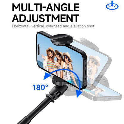 TT01 1.77m All-in-one Auto Pop Open Tripod Magnetic Remote Selfie Stick(Black) - Selfie Sticks by buy2fix | Online Shopping UK | buy2fix