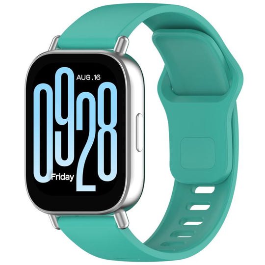 For Redmi Watch 5 Active / Watch 5 Lite xDfind Solid Color Reverse Buckle Silicone Watch Band(Mint Green)