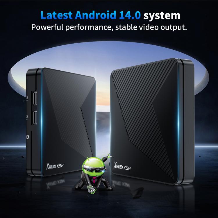 X88 Pro X5M Android 14.0 Smart TV Box, 2GB+16GB, S905X5M 2.0GHz 64-bit Quad-core Cortex-A55(AU Plug) - Amlogic S905 by buy2fix | Online Shopping UK | buy2fix