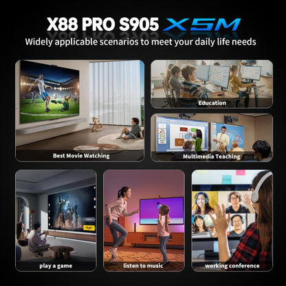 X88 Pro X5M Android 14.0 Smart TV Box, 4GB+64GB, S905X5M 2.0GHz 64-bit Quad-core Cortex-A55(AU Plug) - Amlogic S905 by buy2fix | Online Shopping UK | buy2fix