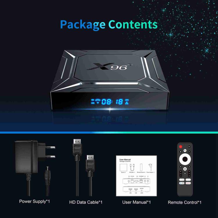 X96 M200 YB951 Android 14.0 Smart TV Box, 4GB+64GB, Amlogic S905X5M Quad-core ARM Cortex A55(US Plug) - Amlogic S905 by buy2fix | Online Shopping UK | buy2fix
