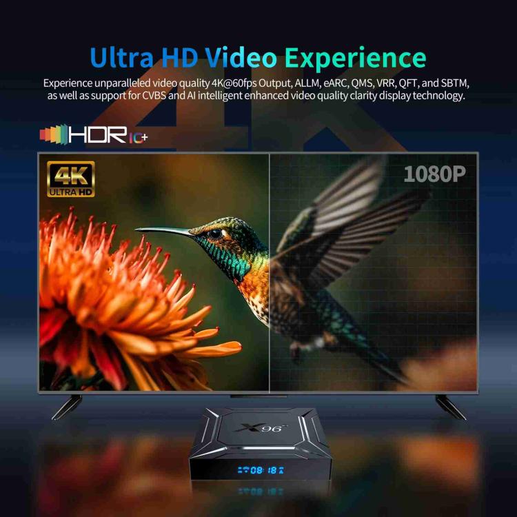 X96 M200 YB951 Android 14.0 Smart TV Box, 2GB+16GB, Amlogic S905X5M Quad-core ARM Cortex A55(EU Plug) - Amlogic S905 by buy2fix | Online Shopping UK | buy2fix