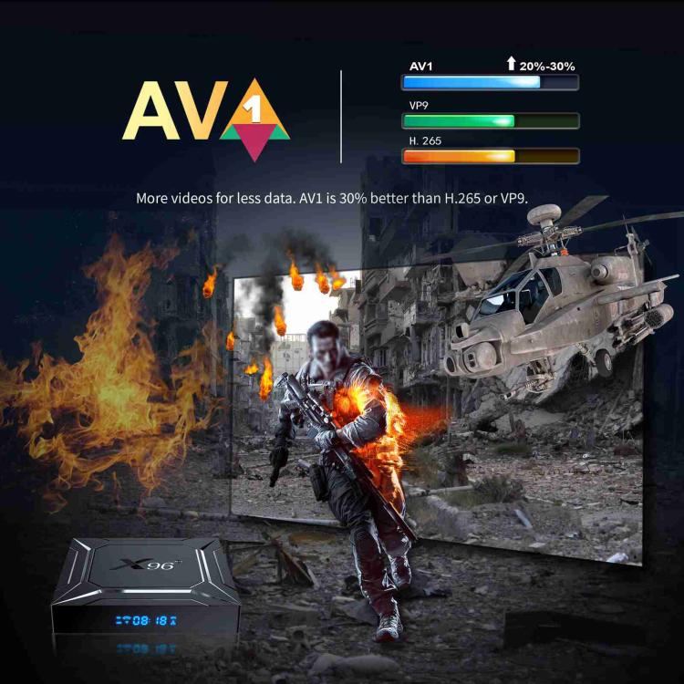 X96 M200 YB951 Android 14.0 Smart TV Box, 2GB+16GB, Amlogic S905X5M Quad-core ARM Cortex A55(EU Plug) - Amlogic S905 by buy2fix | Online Shopping UK | buy2fix