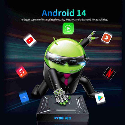 X96 M200 YB951 Android 14.0 Smart TV Box, 4GB+32GB, Amlogic S905X5M Quad-core ARM Cortex A55(US Plug) - Amlogic S905 by buy2fix | Online Shopping UK | buy2fix