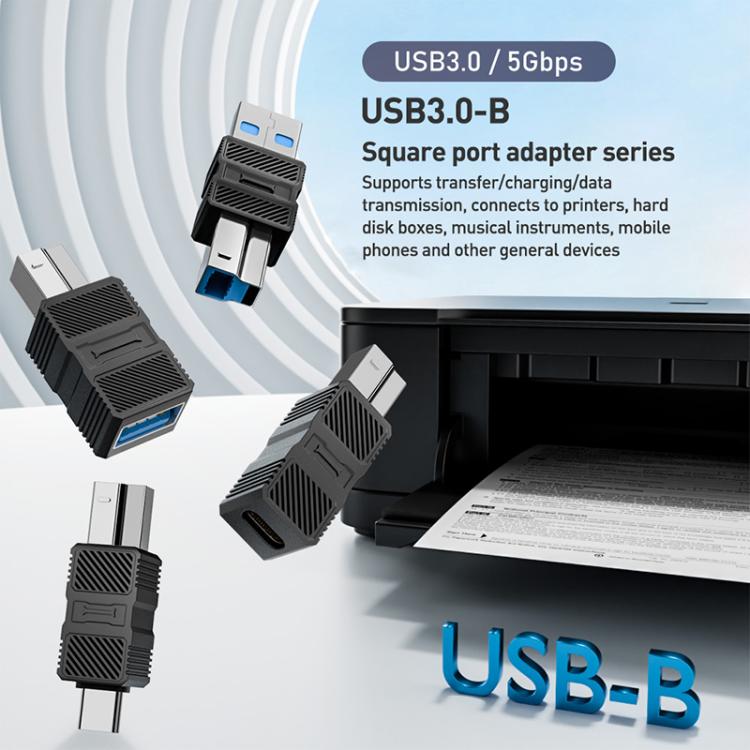 USB-B 3.0 Printer / Mobile Hard Drive / Computer Adapter, Model:USB-B Male to Type-C Male - Power Adapter by buy2fix | Online Shopping UK | buy2fix