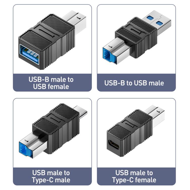 USB-B 3.0 Printer / Mobile Hard Drive / Computer Adapter, Model:USB-B Male to Type-C Male - Power Adapter by buy2fix | Online Shopping UK | buy2fix