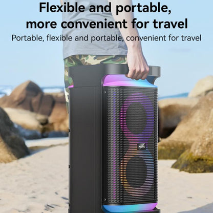 Yesido YSW29 Outdoor Ambient Light Digital Bluetooth Speaker with Microphone(Black) - Desktop Speaker by Yesido | Online Shopping UK | buy2fix