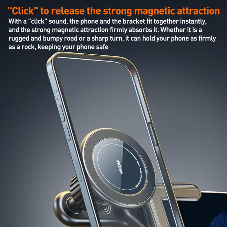 WK WA-S61 Car Display Screen MagSafe Floating Phone Holder(Black) - Universal Car Holders by WK | Online Shopping UK | buy2fix