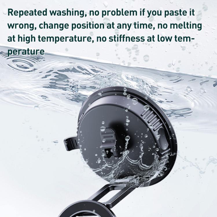 Car MagSafe Magnetic Vacuum Suction Cup Phone Holder(Black) - Universal Car Holders by buy2fix | Online Shopping UK | buy2fix