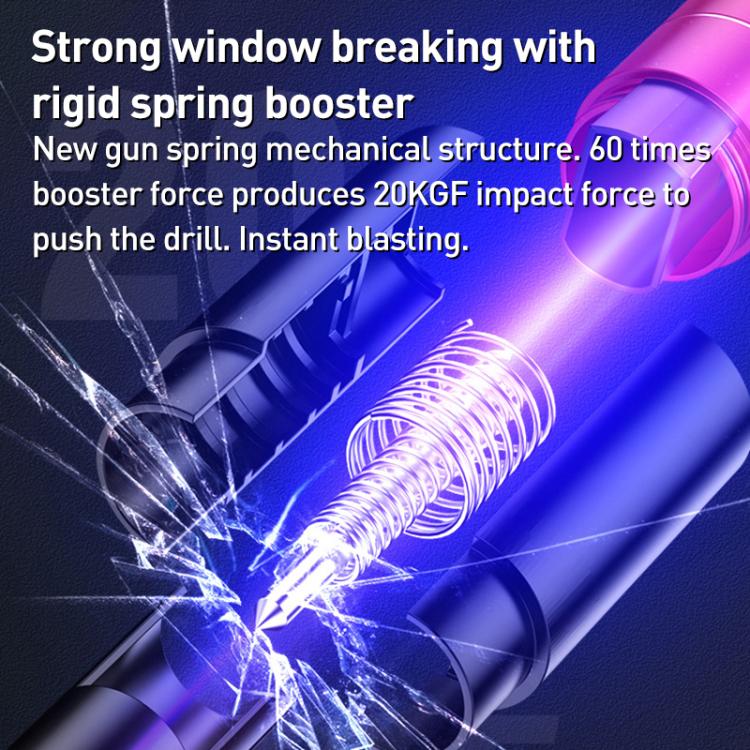 Car Breakster Escape Emergency Safety Hammer Seat Belt Cutter(Red) - Emergency Hammer by buy2fix | Online Shopping UK | buy2fix