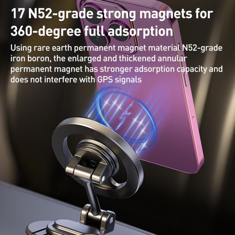 Car MagSafe Magnetic Adhesive Phone Holder(Black) - Universal Car Holders by buy2fix | Online Shopping UK | buy2fix