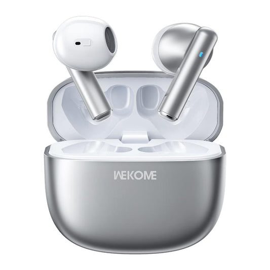 WK WS-19 Kinvoice Series Metal TWS Wireless Earbuds(Silver) - TWS Earphone by WK | Online Shopping UK | buy2fix