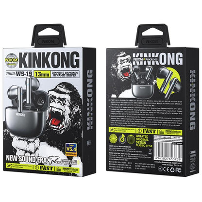 WK WS-19 Kinvoice Series Metal TWS Wireless Earbuds(Tarnish) - TWS Earphone by WK | Online Shopping UK | buy2fix