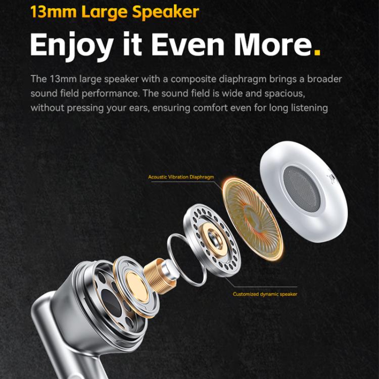 WK WS-19 Kinvoice Series Metal TWS Wireless Earbuds(Silver) - TWS Earphone by WK | Online Shopping UK | buy2fix