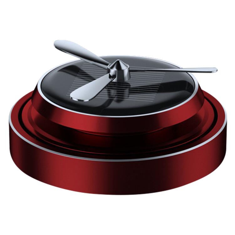 Car Solar Rotating Aromatherapy Base(Red) - Air Freshener by buy2fix | Online Shopping UK | buy2fix