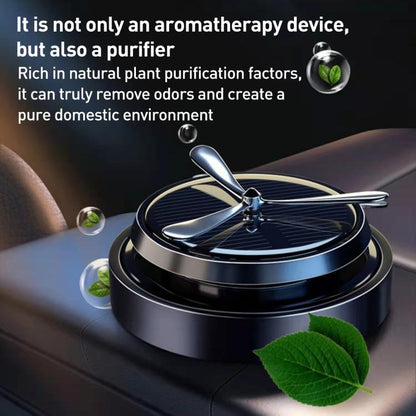 Car Solar Rotating Aromatherapy Base(Grey) - Air Freshener by buy2fix | Online Shopping UK | buy2fix
