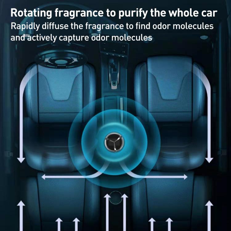 Car Solar Rotating Aromatherapy Base(Black) - Air Freshener by buy2fix | Online Shopping UK | buy2fix