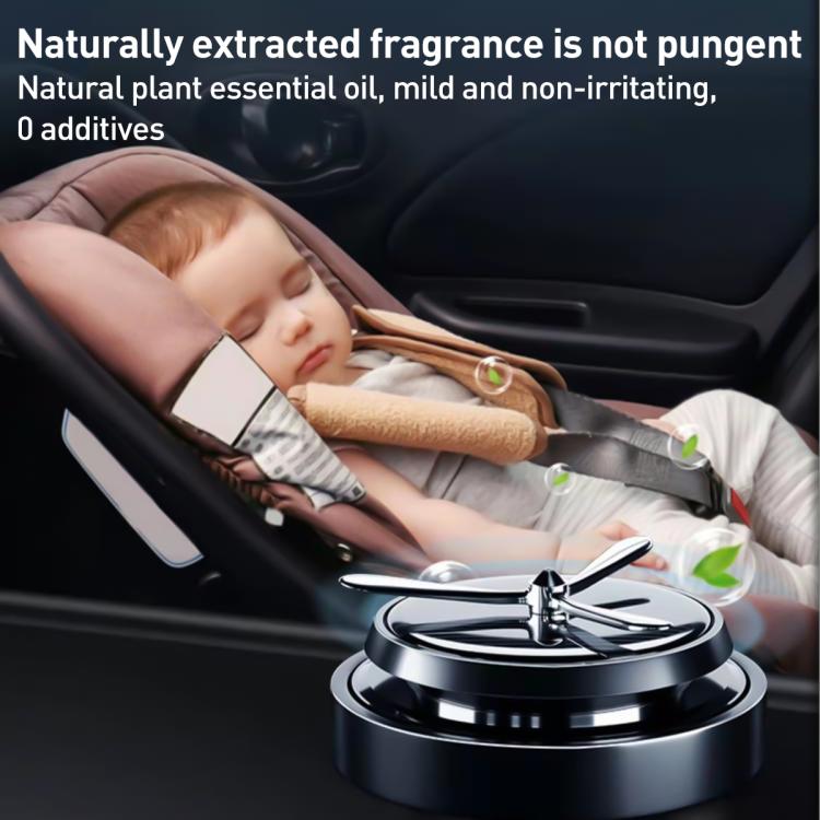 Car Solar Rotating Aromatherapy Base(Black) - Air Freshener by buy2fix | Online Shopping UK | buy2fix