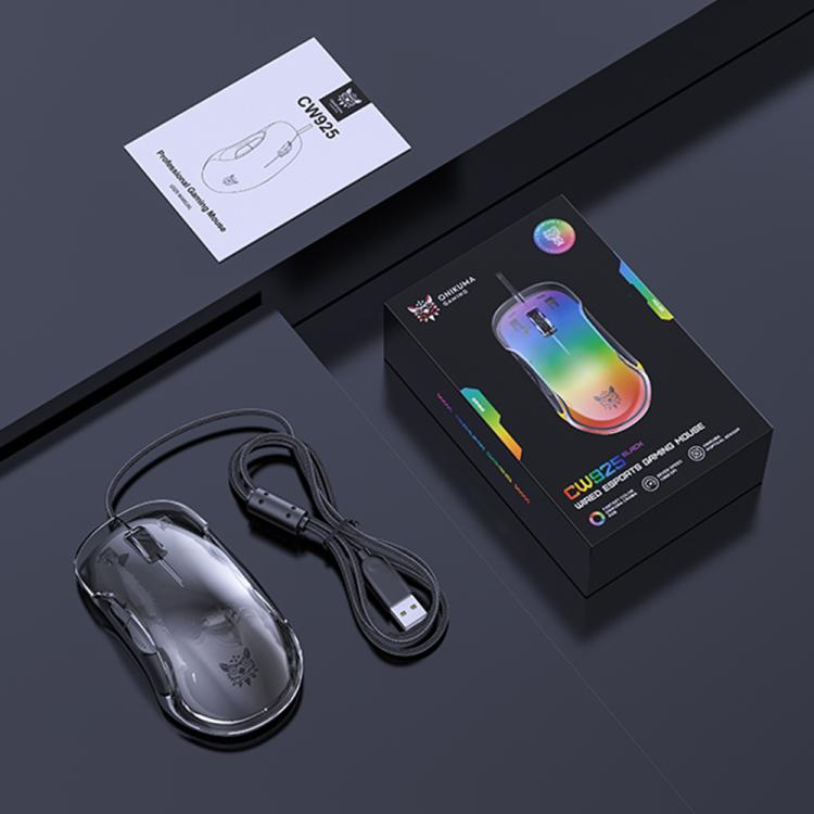 ONIKUMA CW925 12800DPI Colorful RGB E-Sports Gaming Wired Mouse(Black) - Wired Mice by ONIKUMA | Online Shopping UK | buy2fix